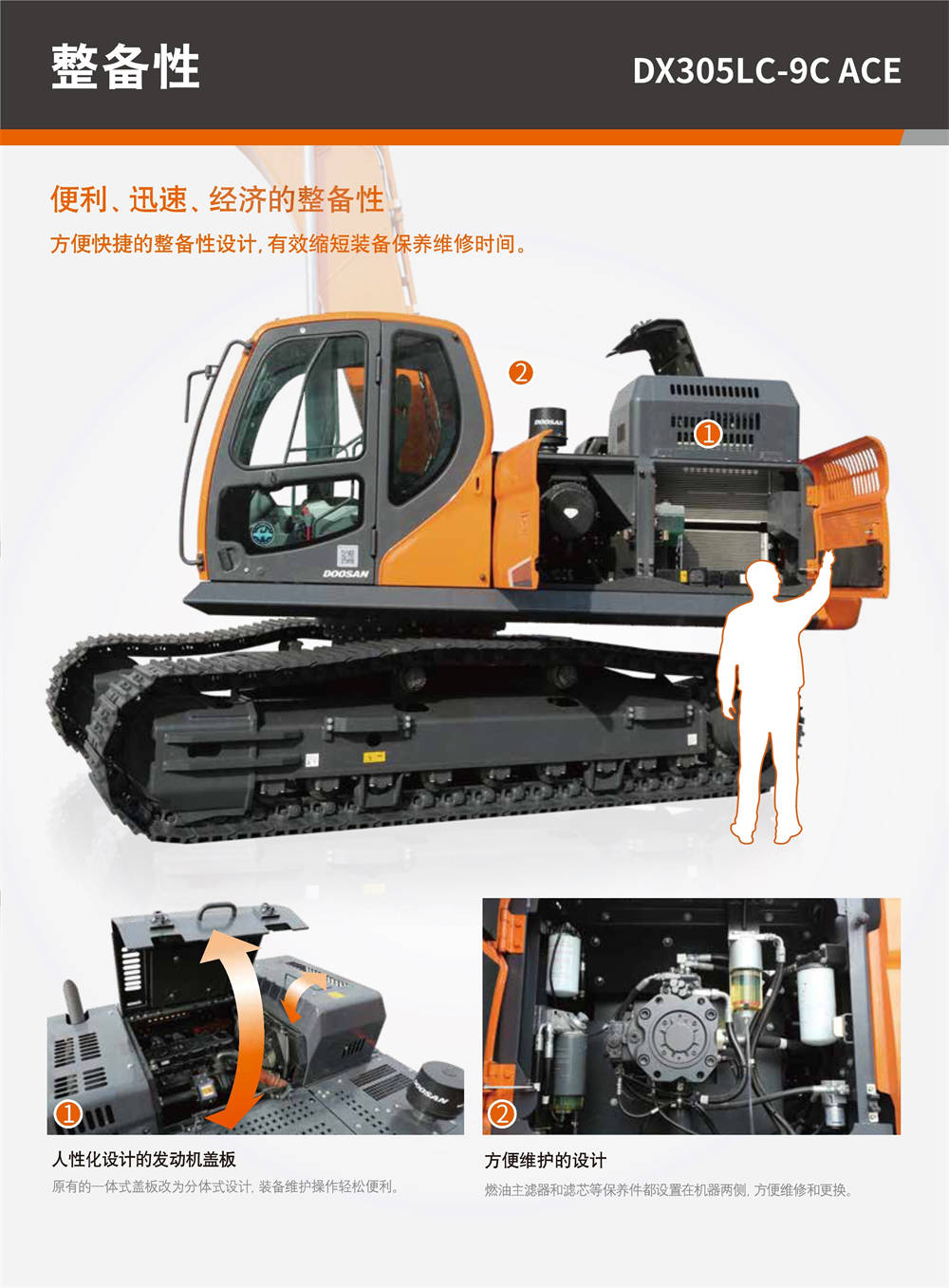 斗山dx305lc9cace挖掘机