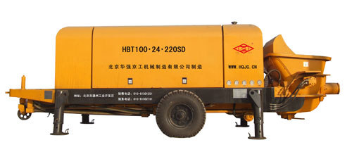 华强京工 HBT100.24.220SD 高铁制梁专用混凝土输送泵