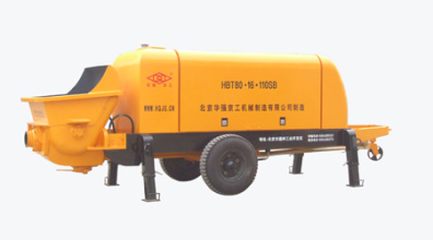 华强京工HBT80.16.110SB拖式电动混凝土输送泵高清图 - 外观