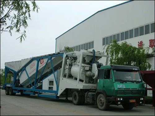 中青林 YHZS50拖挂式移动 混凝土搅拌站