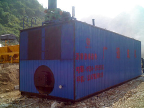 广通LQT-4吨燃煤装置式沥青脱桶融化设备（油缸推进式）高清图 - 外观