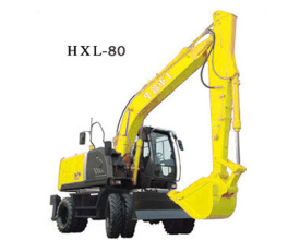 华鑫HXL-80(360度轮式挖掘机)高清图 - 外观