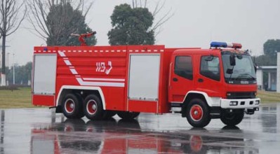 厦工楚胜水罐消防车-CXA34T高清图 - 外观
