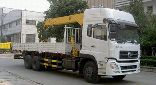 程力 东风天龙随车起重运输车-24595kg 