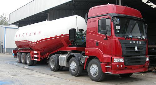 「湖北合力半挂车粉粒物料运输半挂车39880kg半挂车」湖北合力 粉粒物料运输半挂车39880kg 参数配置