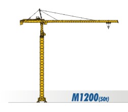 川建M1200（50t）水平臂塔式起重机高清图 - 外观