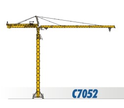 川建C7052水平臂塔式起重机高清图 - 外观