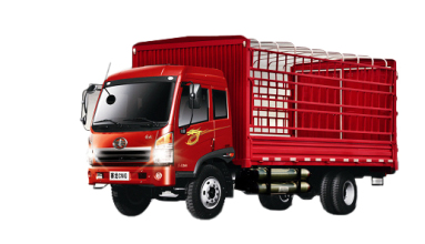 青岛解放赛龙CNG4×2仓栅式载货车（城际物流）高清图 - 外观