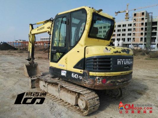 陕西16.5万元出售8成新现代二手R60-9挖掘机